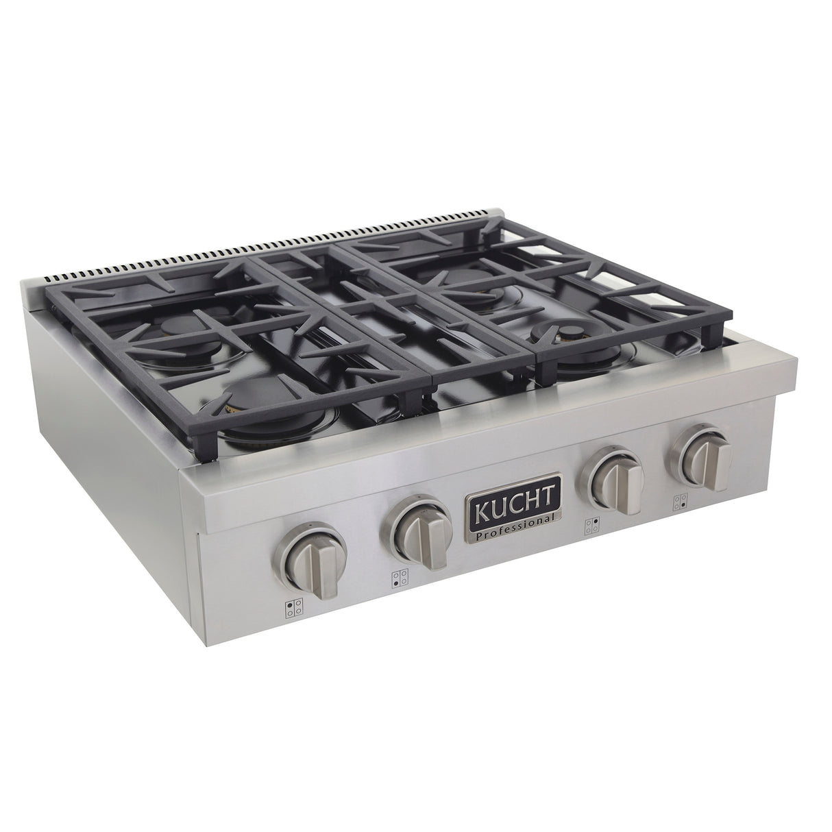 KUCHT Professional 30 in. Natural Gas Range Top with Sealed Burners Stainless Steel
