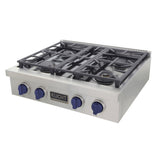 KUCHT Professional 30 in. Propane Gas Range Top with Sealed Burners in Stainless Steel