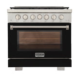 KUCHT Professional 36 in. 5.2 cu. ft. Natural Gas Range with Sealed Burners and Convection Oven