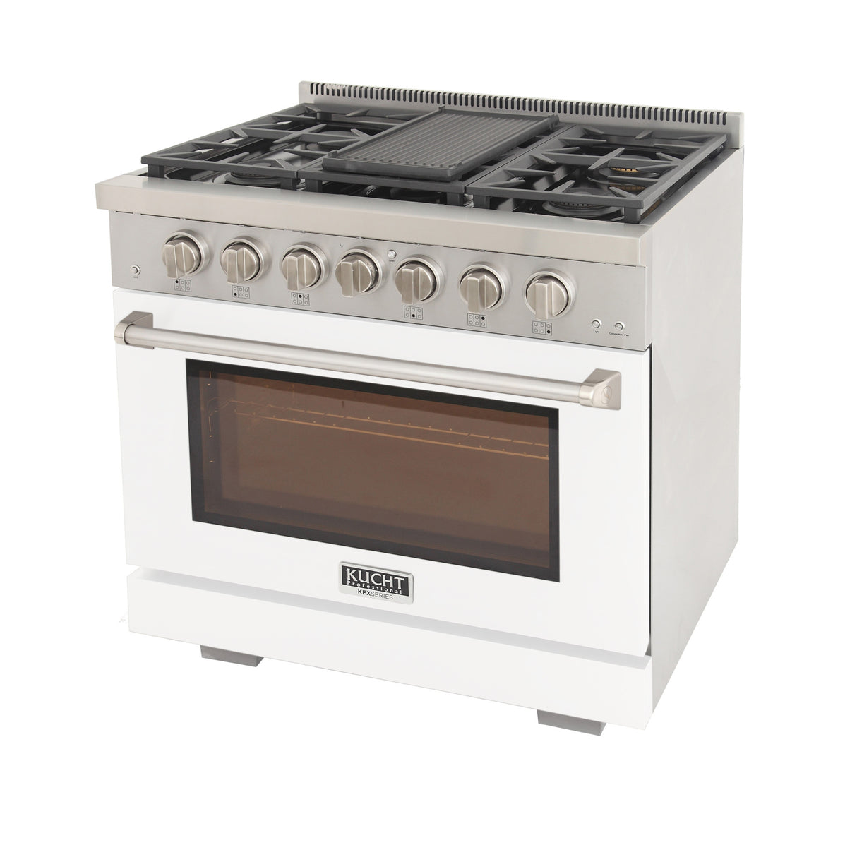 KUCHT Professional 36 in. 5.2 cu. ft. Natural Gas Range and Convection Oven with True Simmer Burners