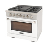 KUCHT Professional 36 in. 5.2 cu. ft. Natural Gas Range and Convection Oven with True Simmer Burners