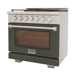 KUCHT Professional 36 in. 5.2 cu. ft. Natural Gas Range with Sealed Burners and Convection Oven