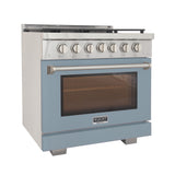 KUCHT Professional 36 in. 5.2 cu. ft. Natural Gas Range with Sealed Burners and Convection Oven