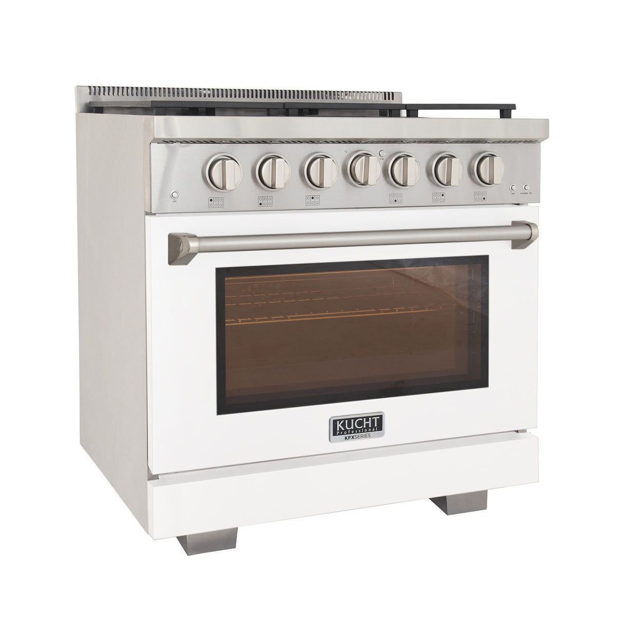 KUCHT Professional 36 in. 5.2 cu. ft. Natural Gas Range and Convection Oven with True Simmer Burners