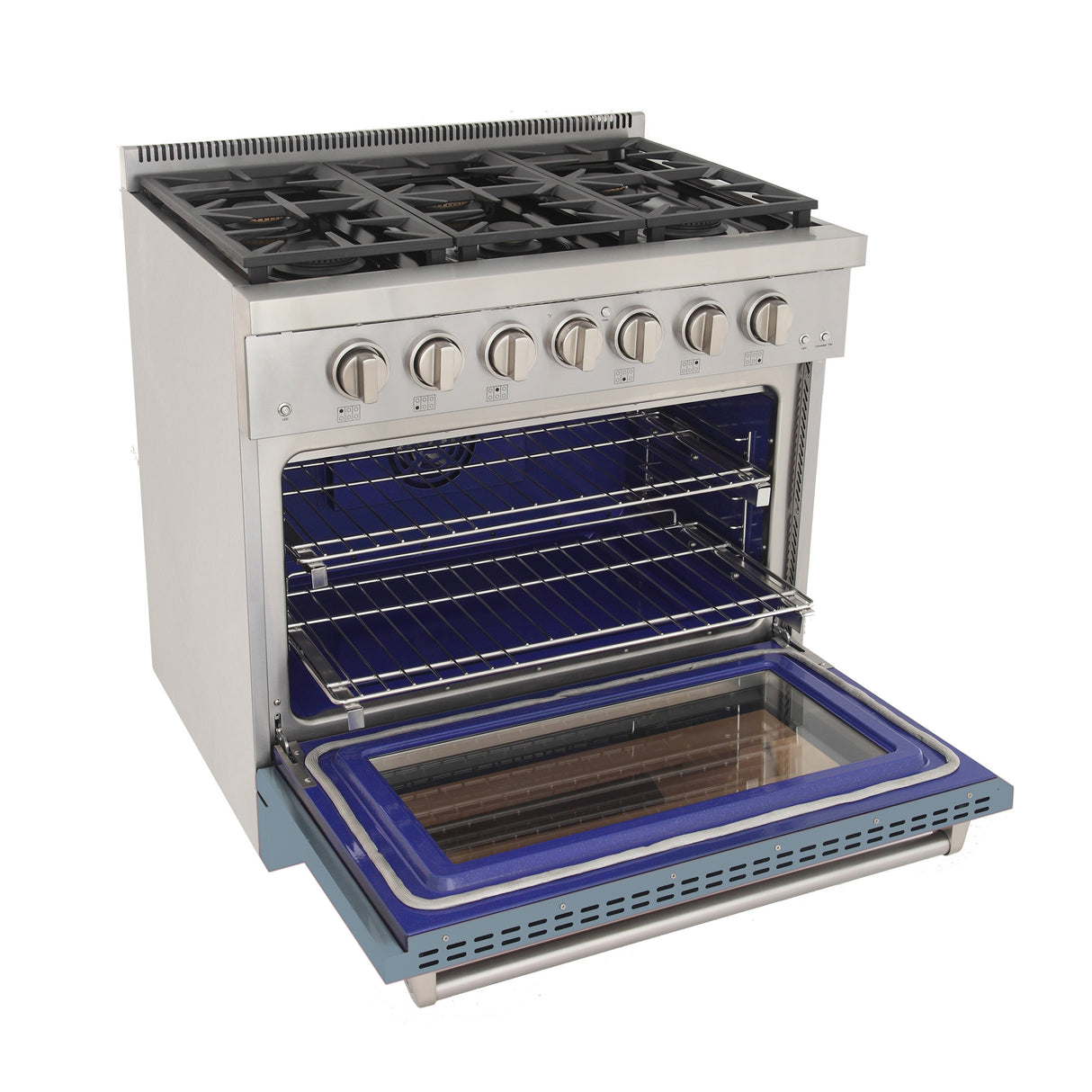 KUCHT Professional 36 in. 5.2 cu. ft. Natural Gas Range with Sealed Burners and Convection Oven