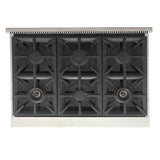 KUCHT Professional 36 in. Propane Gas Range Top with Sealed Burners in Stainless Steel