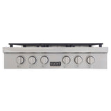 KUCHT Professional 36 in. Propane Gas Range Top with Sealed Burners in Stainless Steel
