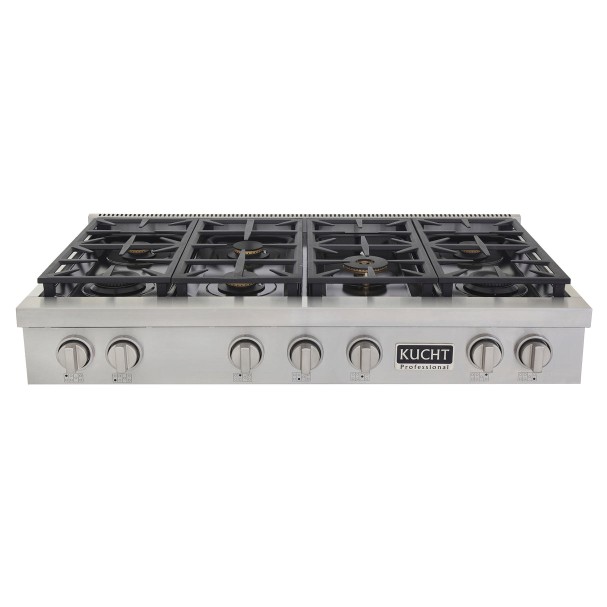 KUCHT Professional 48 in. Natural Gas Range Top with Sealed Burners in Stainless Steel