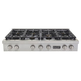 KUCHT Professional 48 in. Natural Gas Range Top with Sealed Burners in Stainless Steel
