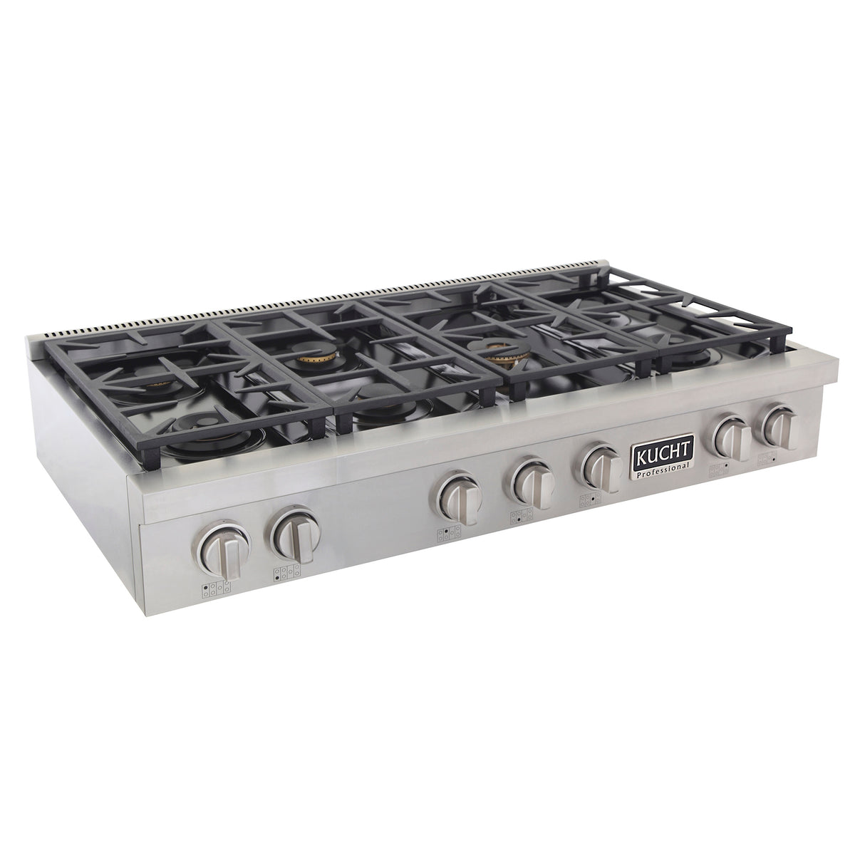 KUCHT Professional 48 in. Natural Gas Range Top with Sealed Burners in Stainless Steel
