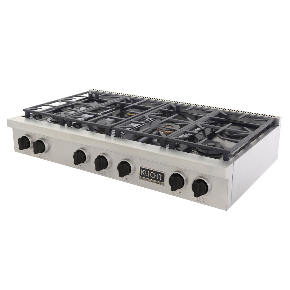 KUCHT Professional 48 in. Natural Gas Range Top with Sealed Burners in Stainless Steel