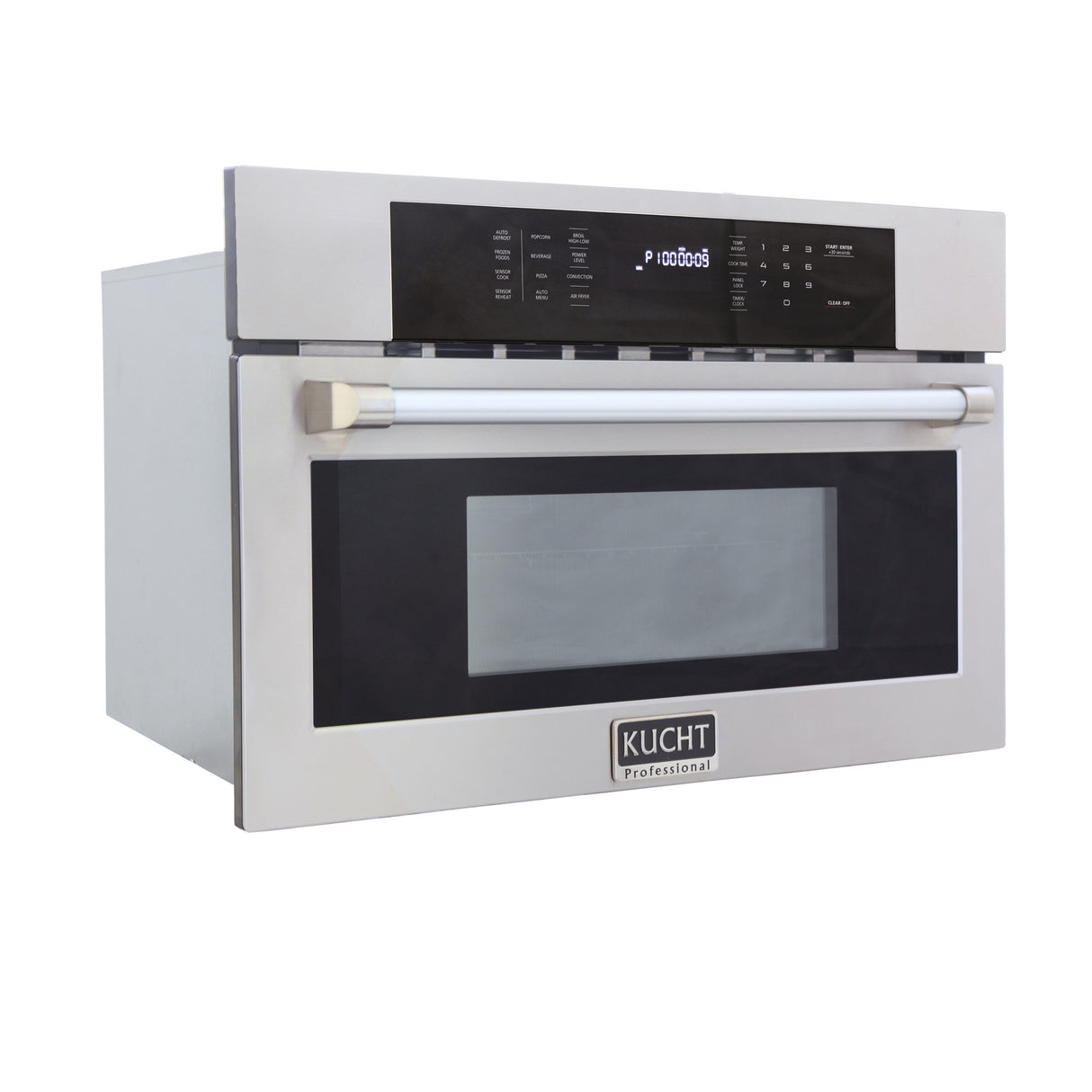 Kucht 30 in. 1 6 cu. ft. Stainless Steel Air Fryer and Convection Built In Microwave