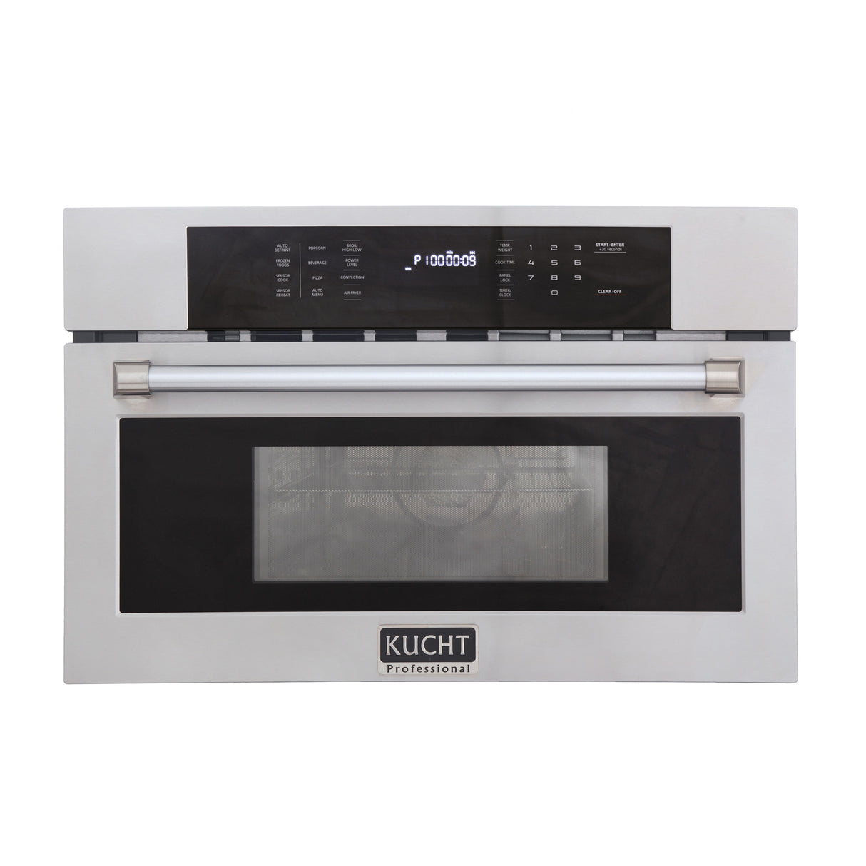 Kucht 30 in. 1 6 cu. ft. Stainless Steel Air Fryer and Convection Built In Microwave