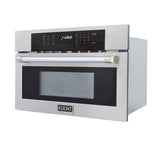 Kucht 30 in. 1 6 cu. ft. Stainless Steel Air Fryer and Convection Built In Microwave