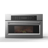 Kucht 30 in. 1 6 cu. ft. Stainless Steel Air Fryer and Convection Built In Microwave