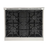 KUCHT Professional 30 in. 4.2 cu. ft. Propane Gas Range with Sealed Burners and Convection Oven in Stainless Steel