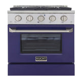 KUCHT Professional 30 in. 4.2 cu. ft. Propane Gas Range with Sealed Burners and Convection Oven in Stainless Steel