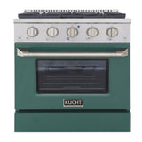 KUCHT Professional 30 in. 4.2 cu. ft. Propane Gas Range with Sealed Burners and Convection Oven in Stainless Steel
