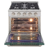 KUCHT Professional 30 in. 4.2 cu. ft. Natural Gas Range with Sealed Burners and Convection Oven in Stainless Steel