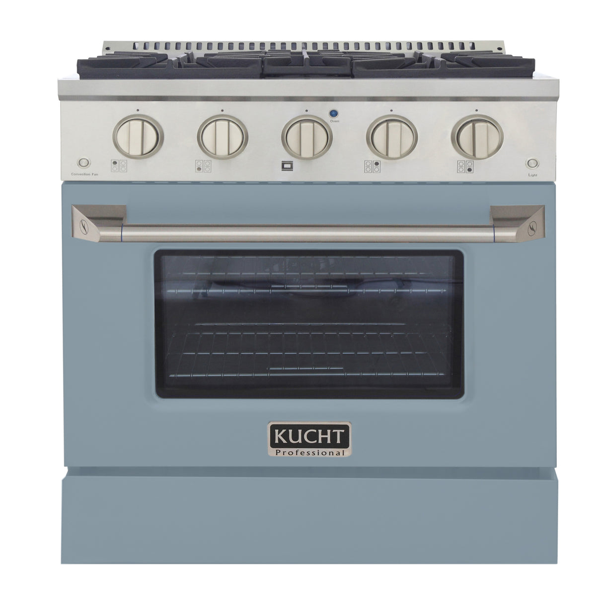 KUCHT Professional 30 in. 4.2 cu. ft. Natural Gas Range with Sealed Burners and Convection Oven in Stainless Steel