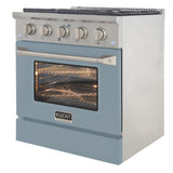 KUCHT Professional 30 in. 4.2 cu. ft. Natural Gas Range with Sealed Burners and Convection Oven in Stainless Steel