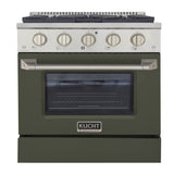 KUCHT Professional 30 in. 4.2 cu. ft. Propane Gas Range with Sealed Burners and Convection Oven in Stainless Steel
