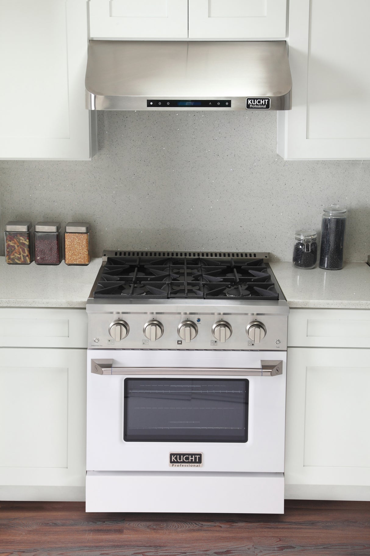 KUCHT Professional 30 in. 4.2 cu. ft. Natural Gas Range with Sealed Burners and Convection Oven in Stainless Steel