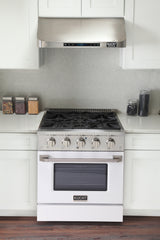 KUCHT Professional 30 in. 4.2 cu. ft. Natural Gas Range with Sealed Burners and Convection Oven in Stainless Steel
