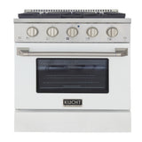 KUCHT Professional 30 in. 4.2 cu. ft. Natural Gas Range with Sealed Burners and Convection Oven in Stainless Steel