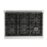 KUCHT Professional 36 in. 5.2 cu. ft. Natural Gas Range with Sealed Burners and Convection Oven in Stainless Steel