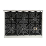 KUCHT Professional 36 in. 5.2 cu. ft. Natural Gas Range with Sealed Burners and Convection Oven in Stainless Steel