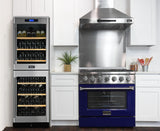 KUCHT Professional 36 in. 5.2 cu. ft. Dual Fuel Range for Natural Gas with Sealed Burners and Convection Oven in Stainless Steel