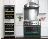 KUCHT Professional 36 in. 5.2 cu. ft. Dual Fuel Range for Natural Gas with Sealed Burners and Convection Oven in Stainless Steel