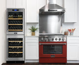 KUCHT Professional 36 in. 5.2 cu. ft. Dual Fuel Range for Natural Gas with Sealed Burners and Convection Oven in Stainless Steel
