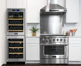 KUCHT Professional 36 in. 5.2 cu. ft. Natural Gas Range with Sealed Burners and Convection Oven in Stainless Steel