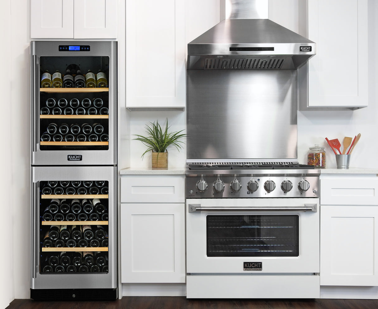 KUCHT Professional 36 in. 5.2 cu. ft. Natural Gas Range with Sealed Burners and Convection Oven in Stainless Steel