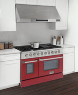 KUCHT Professional 48 in. 6.7 cu. ft. Propane Gas Range with Sealed Burners, Griddle/Grill and Two Ovens - One Convection - in Stainless Steel