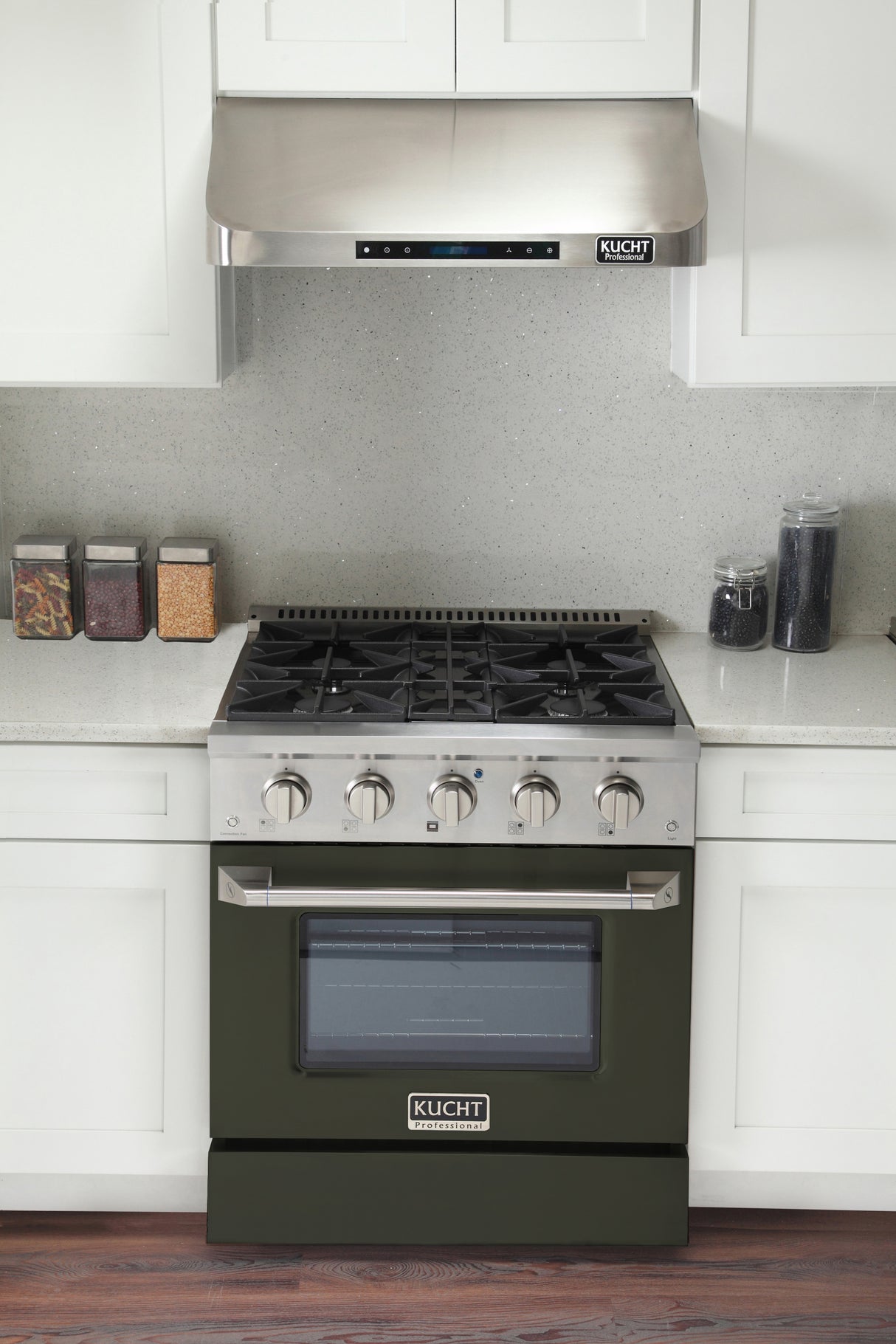 KUCHT Professional 30 in. 4.2 cu. ft. Dual Fuel Range for Propane Gas with Sealed Burners and Convection Oven in Stainless Steel