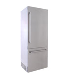 30 in. Width 16 cu. ft. Built In Bottom Freezer Refrigerator in Custom Panel Ready Counter Depth