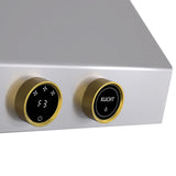 30 in. 900 1200 CFM Ducted Wall Mount Range Hood in Stainless Steel with Gold Accents and Digital Controls