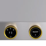 30 in. 900 1200 CFM Ducted Wall Mount Range Hood in Stainless Steel with Gold Accents and Digital Controls