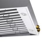 36 in. 900 1200 CFM Ducted Wall Mount Range Hood in Stainless Steel with Gold Accents and Digital Controls