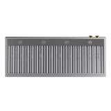 60 in. 900 1200 CFM Ducted Wall Mount Range Hood in Stainless Steel with Gold Accents and Digital Controls