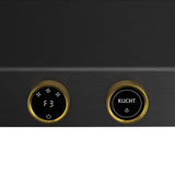 48 in. 900 1200 CFM Ducted Under Cabinet Range Hood in Titanium Stainless Steel with Gold Accents and Digital Controls