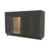 Luxor Smoky Grey - 4 Door Base Vanity Cabinet | 54"W x 34.5"H x 21"D