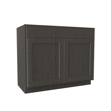 RTA Luxor Smoky Grey - 2 Drawer Vanity Cabinet | 42