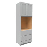 Luxor Misty Grey - Single Oven Cabinet | 30"W x 84"H x 24"D