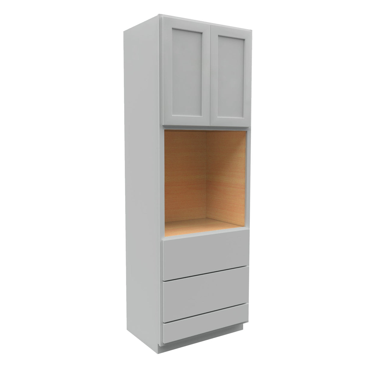 Luxor Misty Grey - Single Oven Cabinet | 30"W x 96"H x 24"D