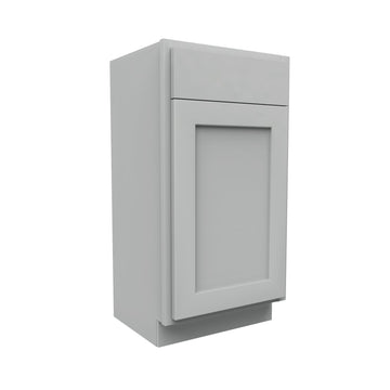 Luxor Misty Grey - Single Door Base Vanity Cabinet | 15