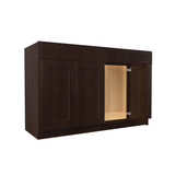 Luxor Espresso - 4 Door Base Vanity Cabinet | 54"W x 34.5"H x 21"D